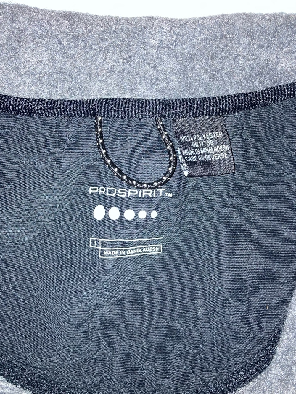 Prospirit Dark Gray Half-Zip Fleece Pullover - Picture 4 of 7
